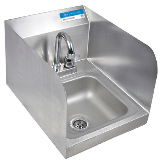 BK Resources BKHS-D-SS-SS-P-G Space Saver Hand Sink Wall Mount 9" Wide X 9" Front-to-back X 5" Deep Bowl