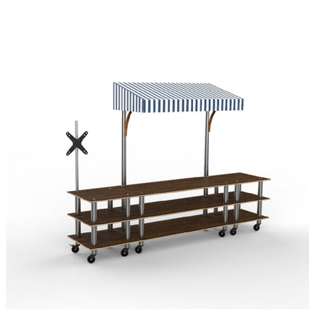 Steelite MGCMLA12WSWW Mogogo Modular Interactive Station Unique Brown