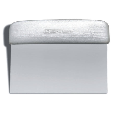 Dexter Russell 17303Y Sani-Safe® (S196Y) Dough Cutter/Scraper 6" X 3" Stainless Steel Blade And Textured