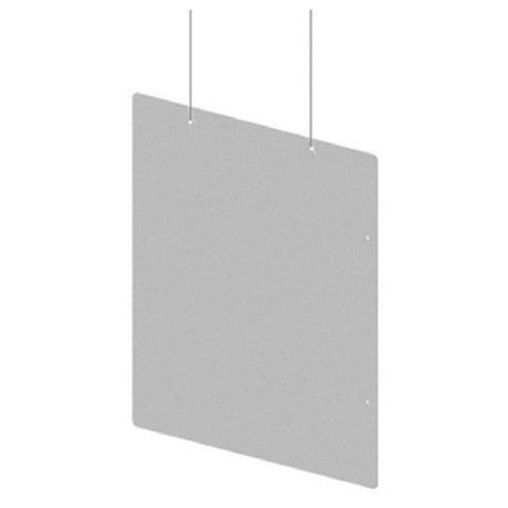 BK Resources PPE-SB-H-2424 Safety Shield/Sneeze Guard Hanging 23-1/2"W X 23-1/2"H