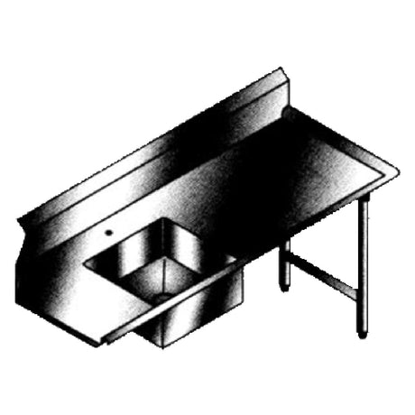 SPG SDT-5-R - Universal Stainless Dishtable, Soiled, 60"W X 30"D