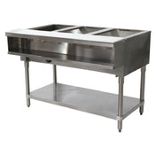 Advance Tabco WB-3G-NAT-X Water Bath Hot Food Table Natural Gas 47-1/8"W X 30-5/8"D X 34-1/8"H