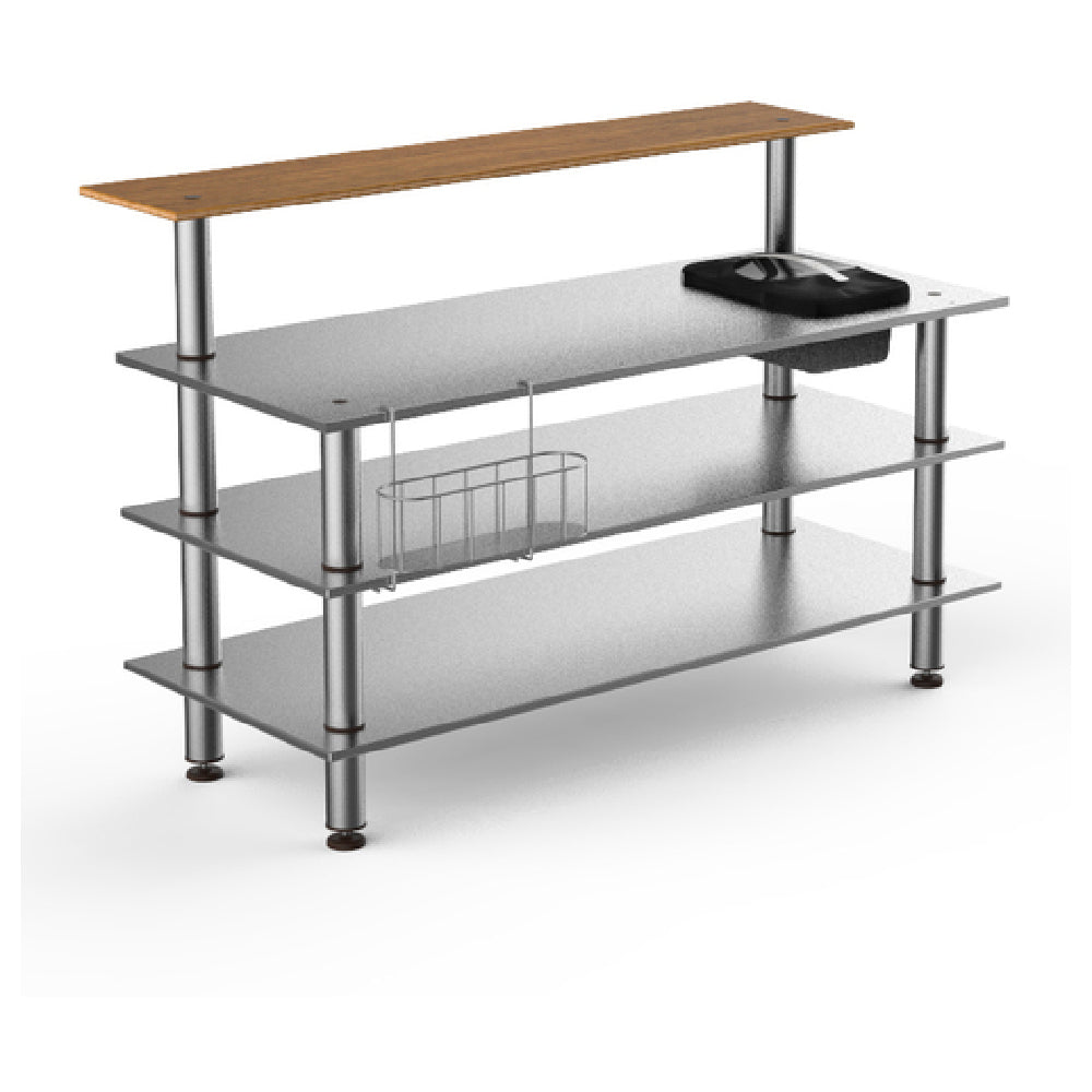 Steelite MGCMLC06BSXF Mogogo Buffet Solutions Modular ProBar Station 4-tier 71" X 40" X 47-1/2"H