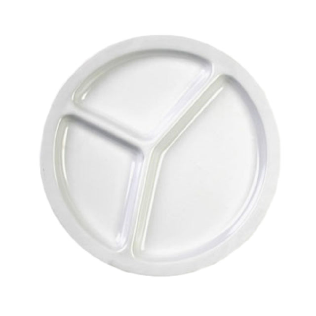 Thunder Group NS702W Compartment Plate 10" Dia. Round