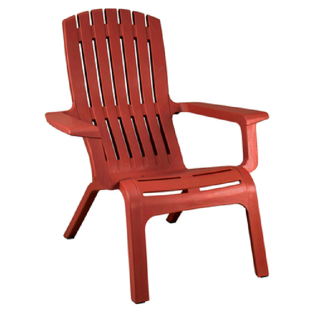 Grosfillex US450748 Westport Adirondack Chair Stackable Mineral Polymer Composite