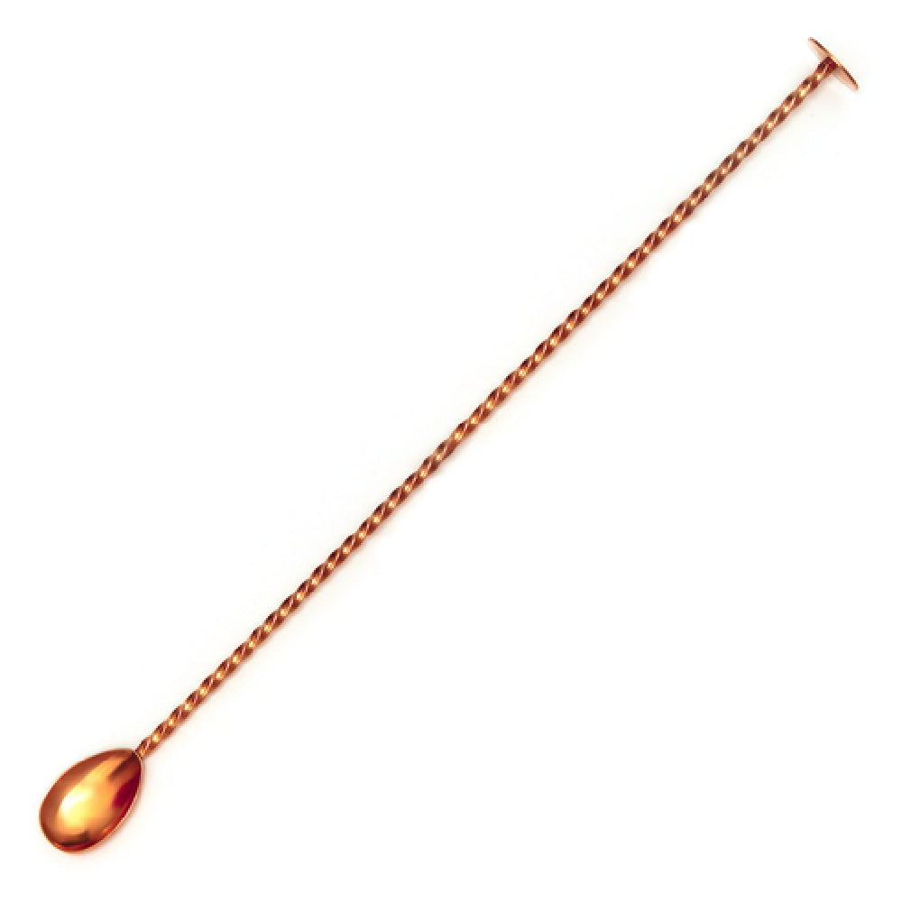 Spill-Stop 840-33 Bonzer Disc Muddler Bar Spoon 15-3/4" (40cm) Twisted Handle