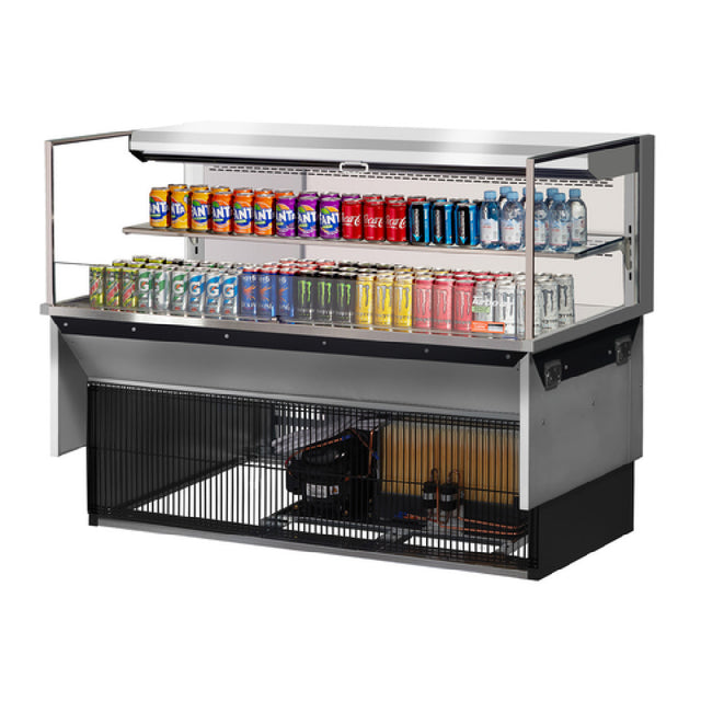 Turbo Air TOM-60L-UF-S-2SI-N Drop-In Horizontal Open Display Case Low Profile