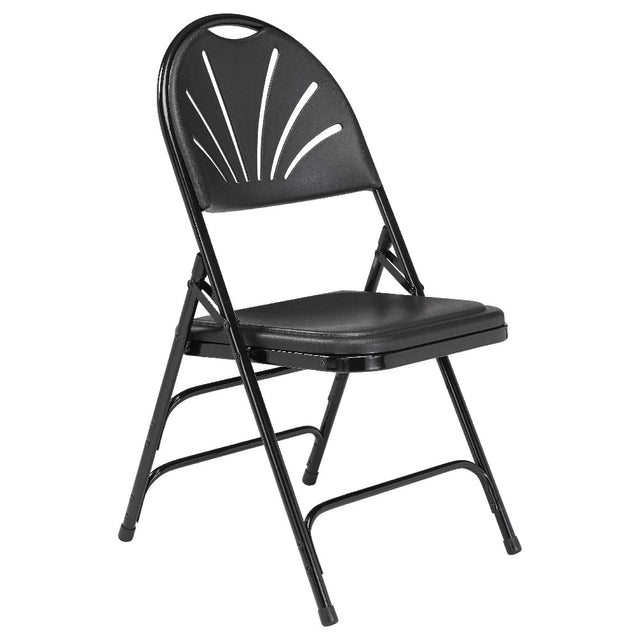 National Public Seating 1100 NPS® Series Deluxe Fan Back Folding Chair 480 Lbs. Weight Capacity