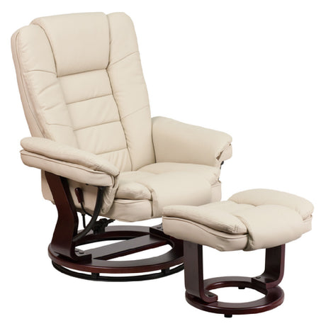 Flash Furniture BT-7818-BGE-GG Swivel Recliner 32-3/4"W X 32" 40"D X 41"H Contemporary Style