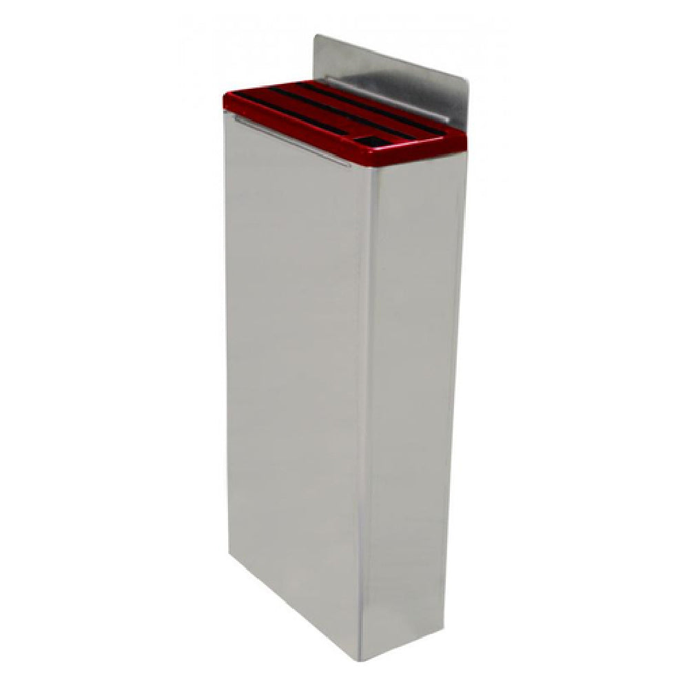 Omcan 12918 (12918) Knife Rack Holds (3) Knives & (1) Sharpening Steel Red Plastic Insert