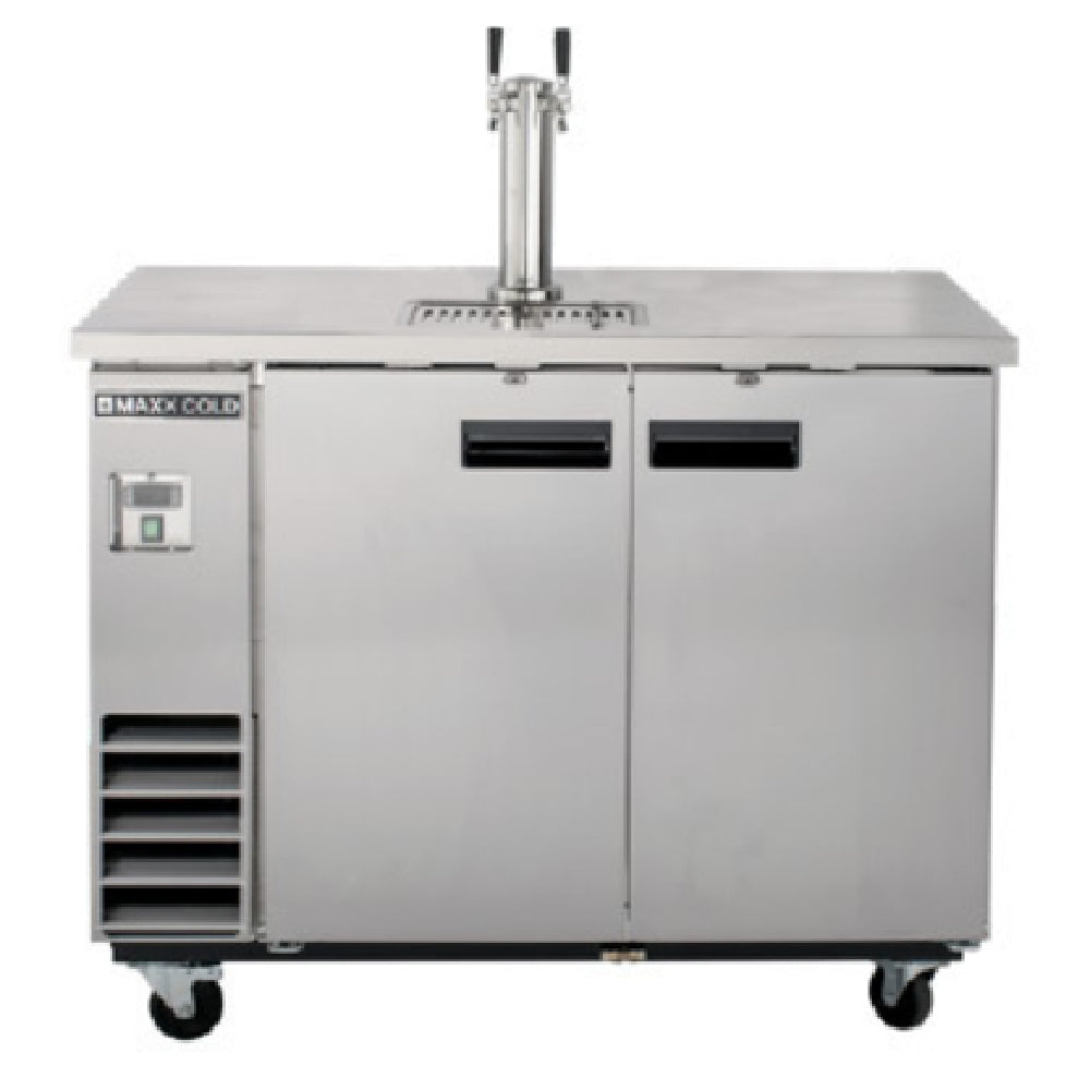 Maxximum MXBD48-1SHC Maxx Cold X-Series Keg Cooler With Single Tower & Dual Faucets