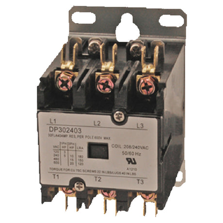 Franklin Machine Products 149-1004 Contactor 3 Pole Full Load/30 Amp