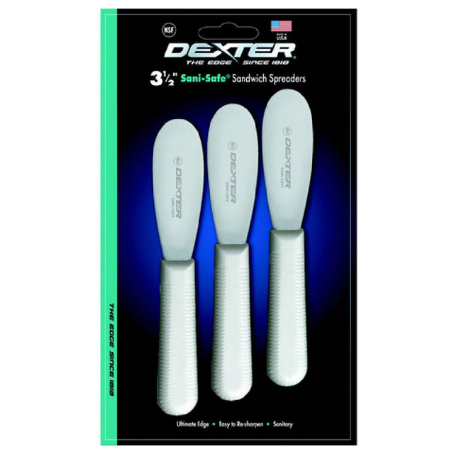 Dexter Russell 18183 Sani-Safe® (S173-3) Sandwich Spreaders 3-1/2" Stainless Steel Blade