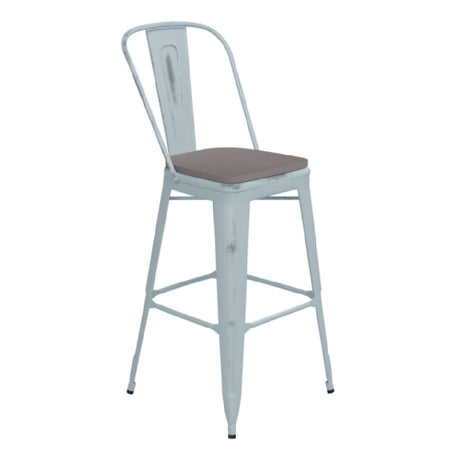 Flash Furniture ET-3534-30-DB-PL1G-GG Carly Bar Stool 500 Lb. Weight Capacity