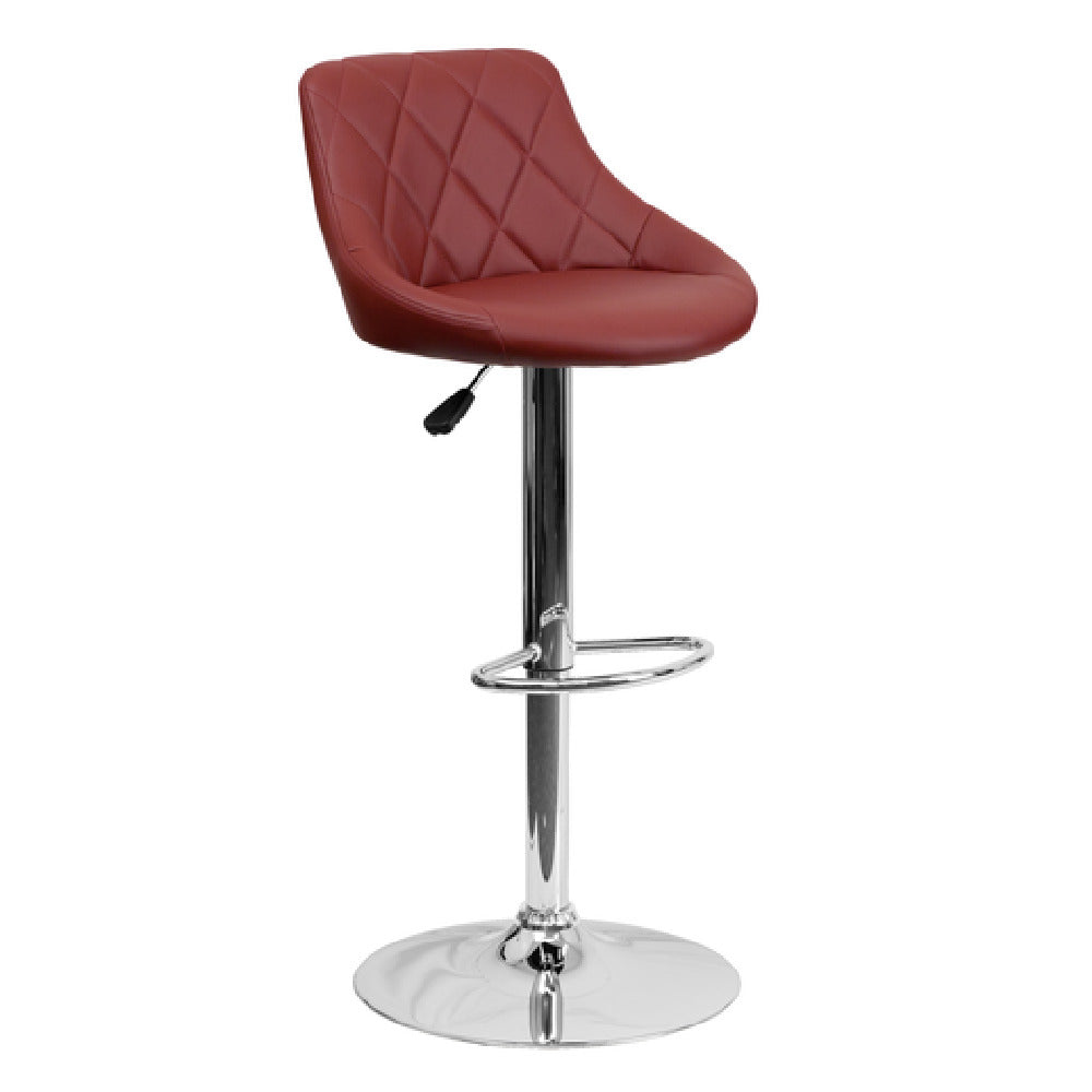 Flash Furniture CH-82028A-BURG-GG Swivel Bar Stool Adjustable Height Contemporary Style