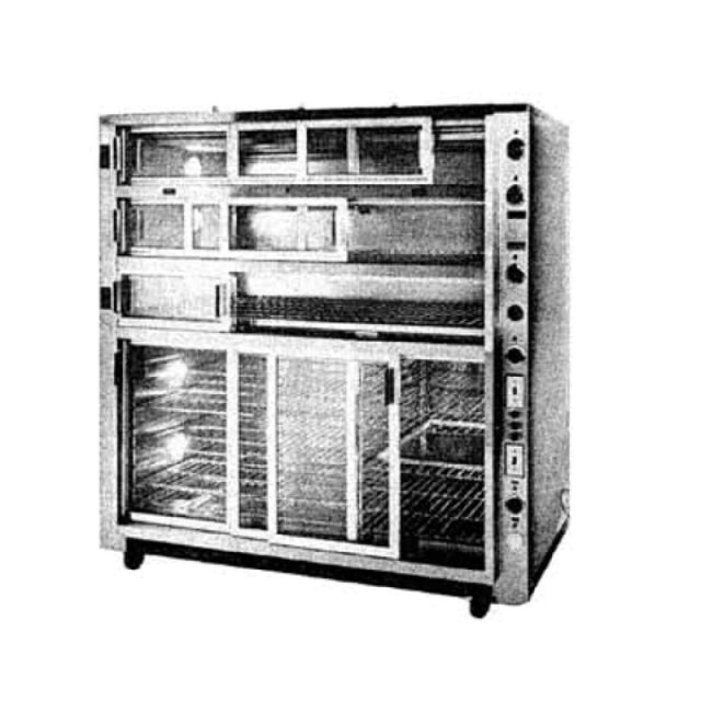 Piper Products DO-PB-9-G - Super Systems Hearth Type Oven/Proofer Combo, (3) Deck Oven With Ind. Controls