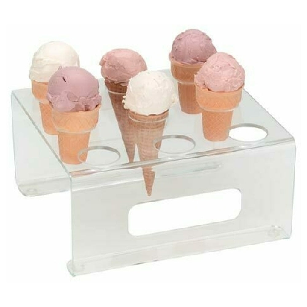 Dispense Rite CTCS-9C Ice Cream Cone Holder (9) 1-5/8" Holes 5"H X 9-3/4"W X 9-1/4"D