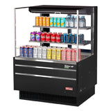 Turbo Air TOM-36L-UFD-W(B)-3S-N Horizontal Open Display Merchandiser Low-profile