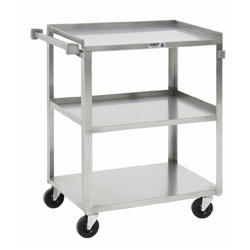 Hubert 81798 - Utility Cart, 3-shelf, 27-1/2" X 16-1/4" X 32-1/8"H