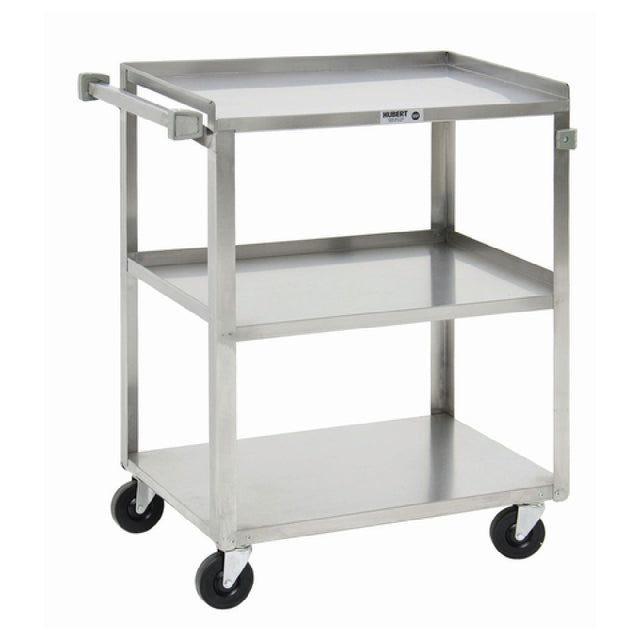 Hubert 81798 - Utility Cart, 3-shelf, 27-1/2" X 16-1/4" X 32-1/8"H