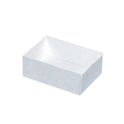 PacknWood 209CR1611 - Open Pastry Box, 6.29"D X 4.72"W X 1.96"H, White
