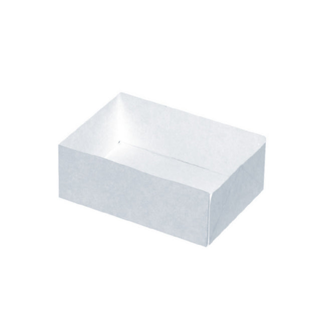 PacknWood 209CR1611 - Open Pastry Box, 6.29"D X 4.72"W X 1.96"H, White