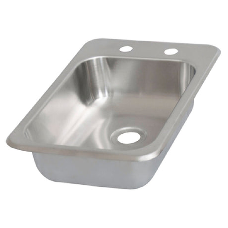 BK Resources BK-DIS-1014-5D Drop-In Sink One Compartment 12-1/8"W X 18-1/2"D X 5"H Overall Size