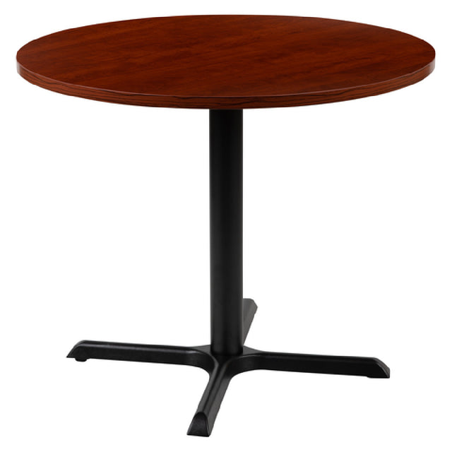 Flash Furniture GC-M-BLK-15-CHR-GG Conference Table Round 36" Dia.