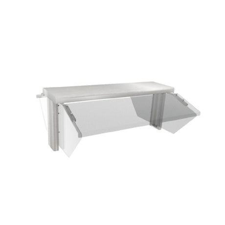 Duke TS530-46 Thurmaduke™ Designer Sneeze Guard 45-3/4"W X 13"D X 18"H (2) Sided Buffet Style