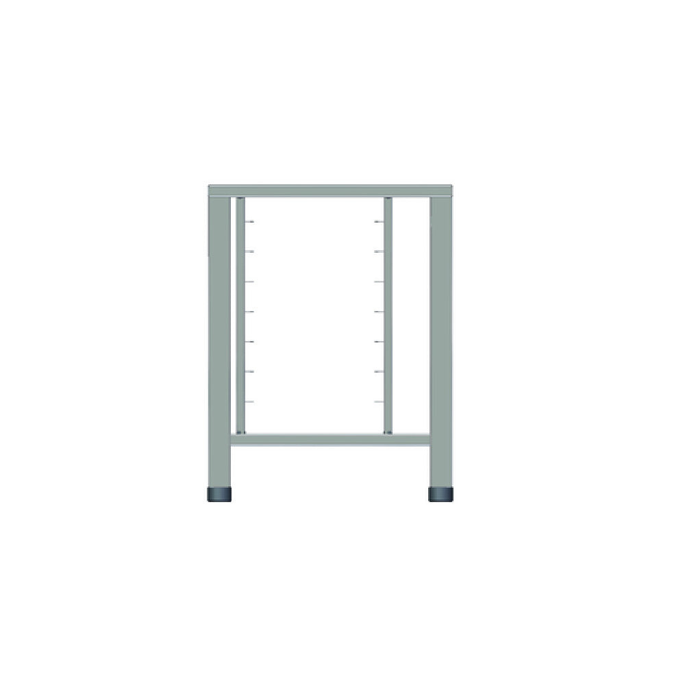 Tecnoeka EKTAS 412STK - Stainless Steel Table, 24.02"W X 24.8"D X 31.14"H, Has Lateral Supports For (7) Trays For Half-size (18" X 13") Evolution Ovens