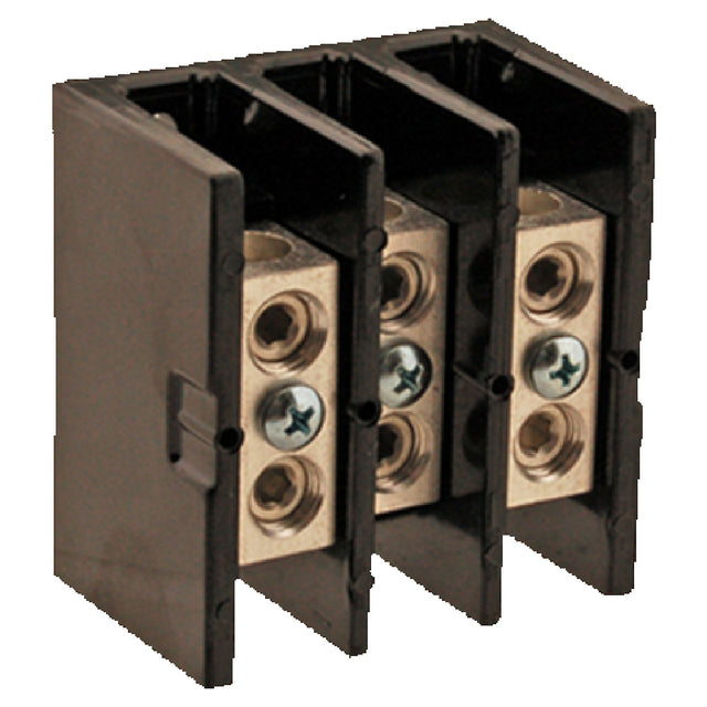 Franklin Machine Products 170-1029 Terminal Block 1-3/4" H X 2-3/4"W X 2-7/8"D Screw Terminals 2-1/4" Screw Centers