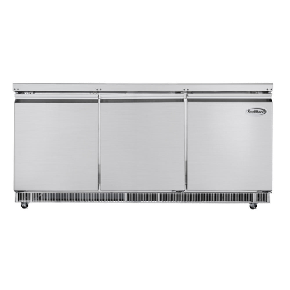 Koolmore KM-RBT-72C Commercial Refrigerated Prep Station 72"W X 29-1/2"D X 35-1/5"H