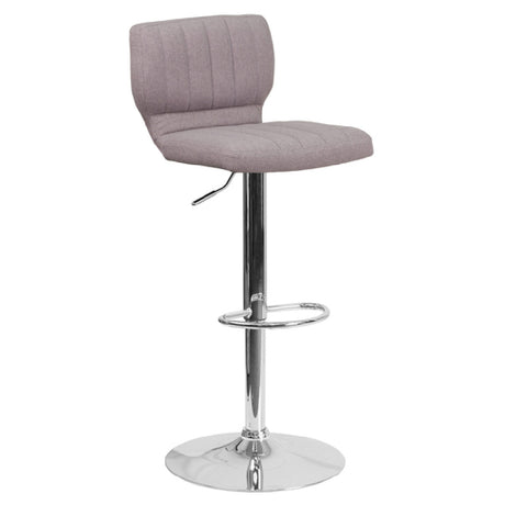 Flash Furniture CH-132330-GYFAB-GG Swivel Barstool Adjustable Height Contemporary Style