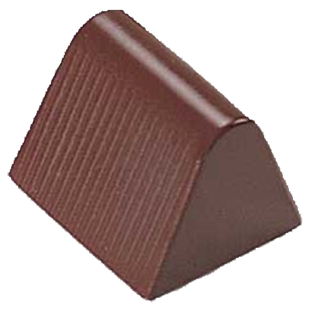 JB Prince K522 Chocolate Mold (28) Triangle Log 7/8"L X 1-3/16"W X 1"H (22mm X 30mm X 25mm)