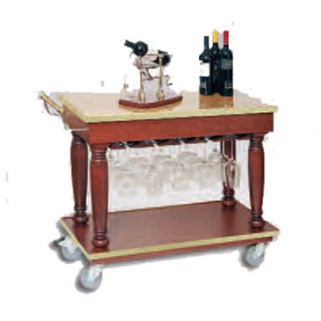 Bon Chef 50174 Wine/Beverage Cart 38"L X 18" W X 32" H