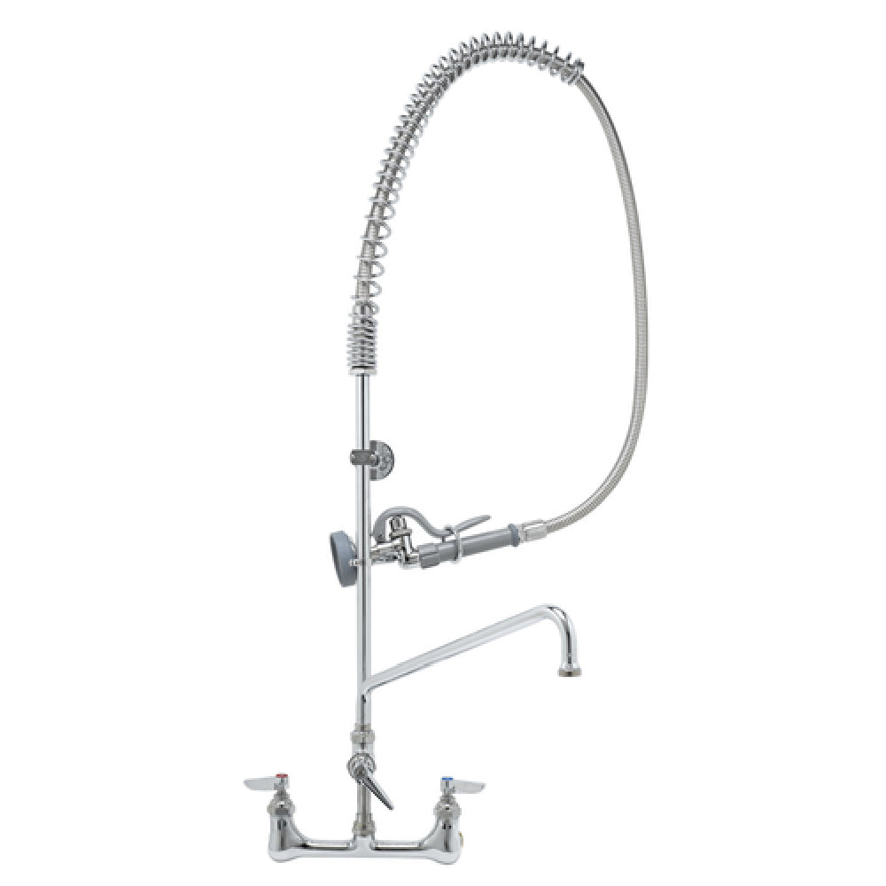 T&S Brass B-0133-01 EasyInstall Pre-Rinse Unit Mixing Faucet 8" Wall Mount