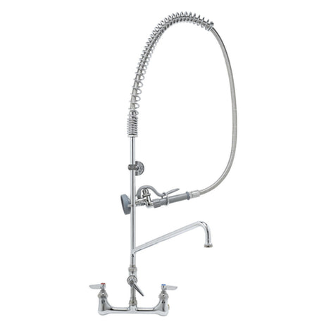 T&S Brass B-0133-01 EasyInstall Pre-Rinse Unit Mixing Faucet 8" Wall Mount