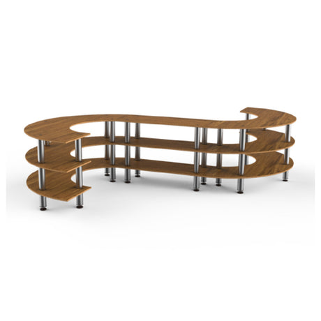 Steelite MGCMSB02BSXF - Medium S Buffet Station, 129.0" X 141.0" X 35.0", Modular
