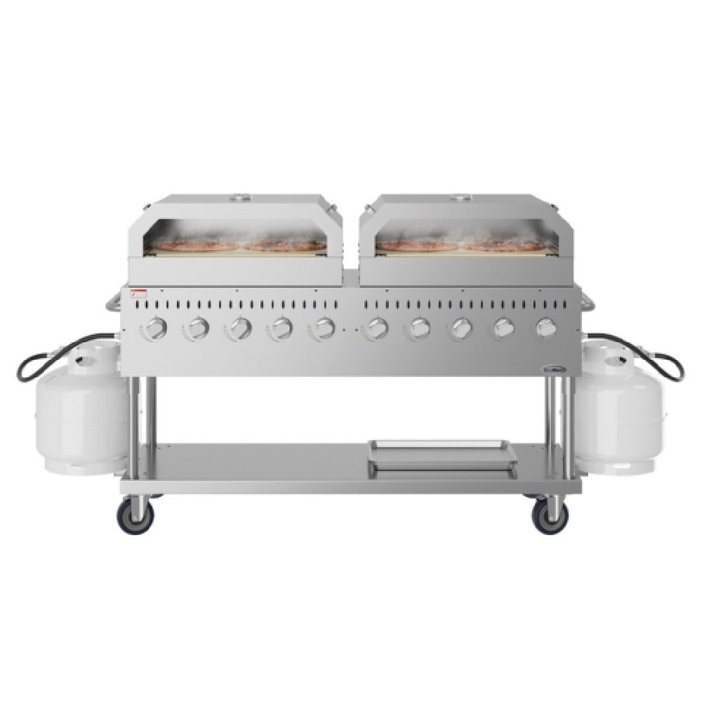 Koolmore CGKIT7-P36P36 Commercial Outdoor Grill 72-2/5"W X 23-1/5"D X 46-1/5"H