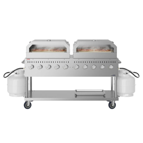 Koolmore CGKIT7-P36P36 Commercial Outdoor Grill 72-2/5"W X 23-1/5"D X 46-1/5"H