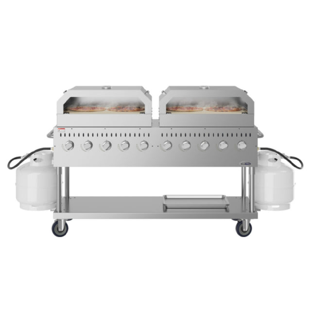 Koolmore CGKIT7-P36P36 Commercial Outdoor Grill 72-2/5"W X 23-1/5"D X 46-1/5"H