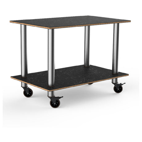 Steelite MGCMDX02MSXW Mogogo Buffet Solutions Modular Serving Table 2-tier 47" X 29-1/2" X 35"H