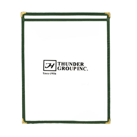 Thunder Group PLMENU-1GR Menu Cover 8-1/2" X 11" Single Pocket