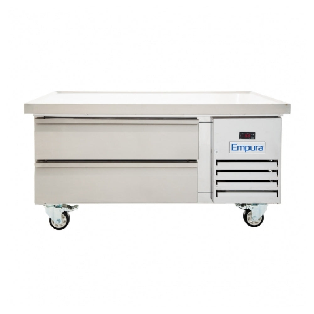 Empura Stainless E-KCBR48 2 Drawer Self-Contained Refrigerated Chef Base 50" W Stainless Steel Exterior And Interior