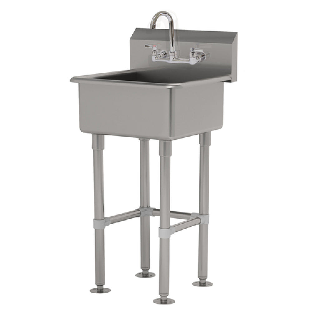 Advance Tabco FC-FM-2219-F Service Sink Splash Mount Faucet Provision With Stainless Steel Legs And Flanged Feet