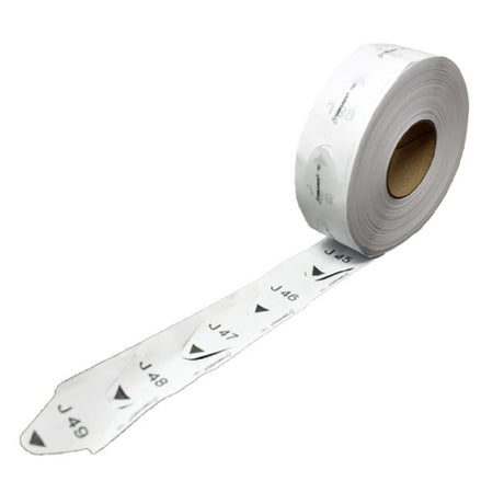 Omcan 45300 (45300) Tickets White (Individual Roll)