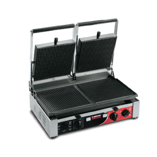 Sirman 34A3331105SI PD R Panini Grill Double Grooved Top & Grooved Bottom