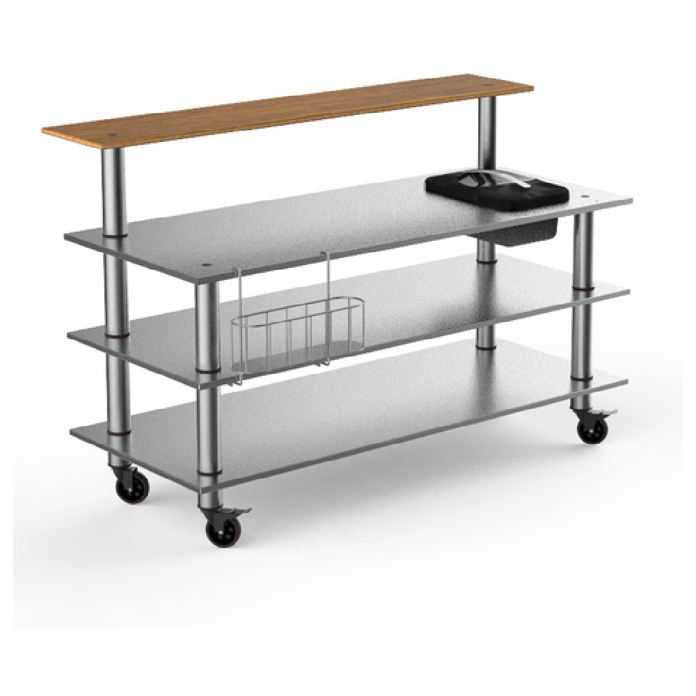 Steelite MGCMLC06BSXW Mogogo Buffet Solutions Modular ProBar Station 4-tier 71" X 40" X 47-1/2"H