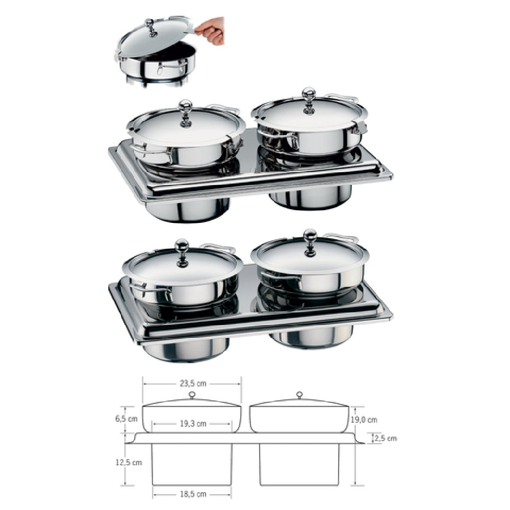 Bauscher Hepp 06.2007.9992 - Lid, Round, Hinged