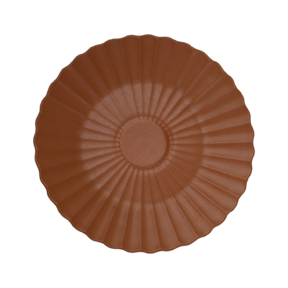 GET Enterprises PA1817052812TALLER Plate 11.2" Dia. Bahia Terracotta